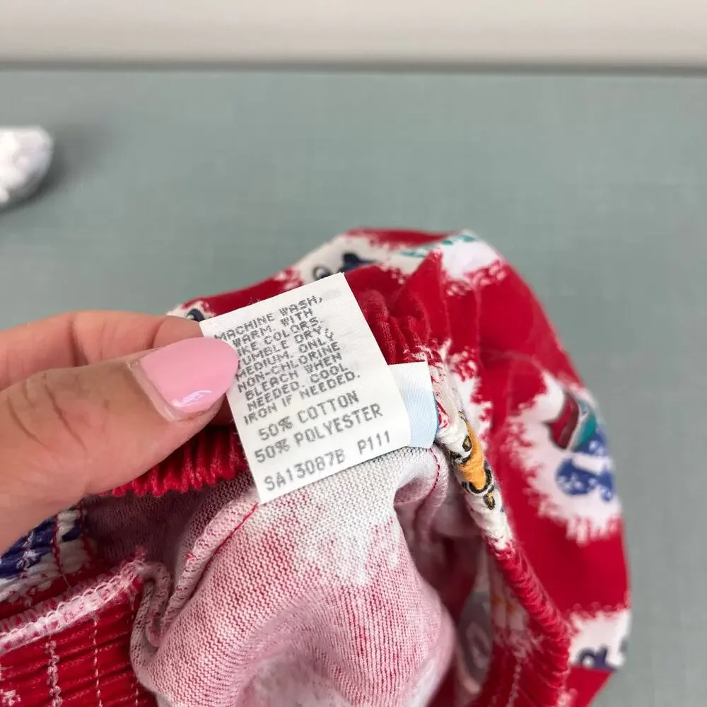 Vintage Carter's Red Alphabet Beach Shorts 18 Months USA